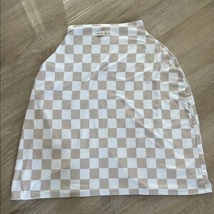 Itzy Ritzy Beige and White Nursing Cover and Car Seat Cover